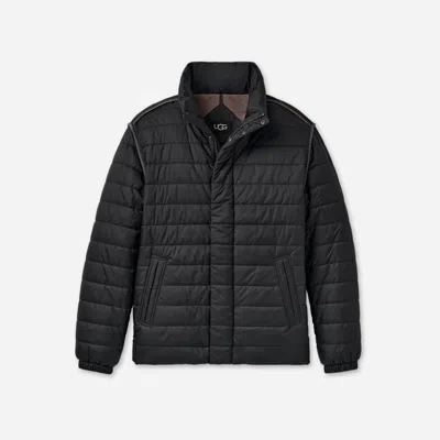 Ugg ®braid Zip Jacket In Ink In Black
