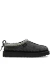 Ugg Tasman Biarritz Sheepskin Slippers In Black