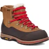 Ugg Short Rubber Sole Pull Tab Boots In Chestnut
