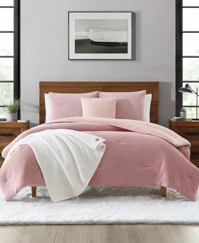 Ugg Brody Reversible 5-pc. Comforter Set, Twin/twin Xl In Pink Cloud