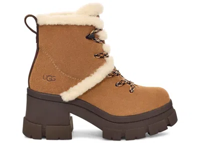 Pre-owned Ugg Brooklyn Hiker Boot (women's) Sneakers In Chestnut In Brown