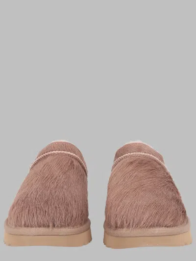 Ugg Brown Textured Plush Interior Flats