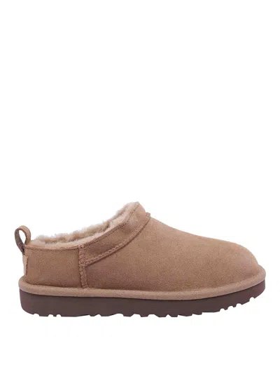 UGG BROWN CLASSIC MICRO MULES