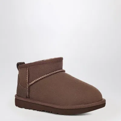 Ugg Brown Classic Ultra Mini Ankle Boots