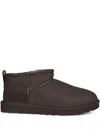 Ugg Dusted Cocoa Classic Ultra Mini Ankle Boots In Brown