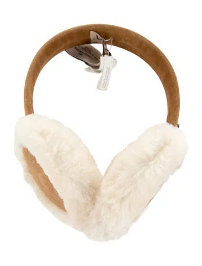 Pre-owned Ugg Brown Fur Felt Earmuffs