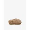 Ugg Brown Kids' Tasman Maxi Curly Sheepskin Slippers Eur 22 /5.5 Uk In Brown