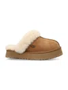 Ugg Biscuit Suede Disquette Slippers In Brown