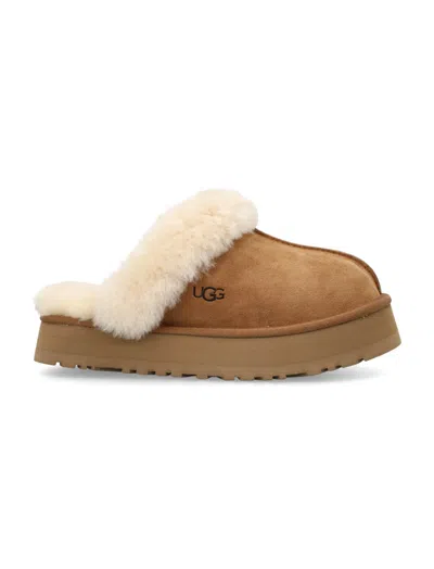 UGG BROWN LOGO SLIDES