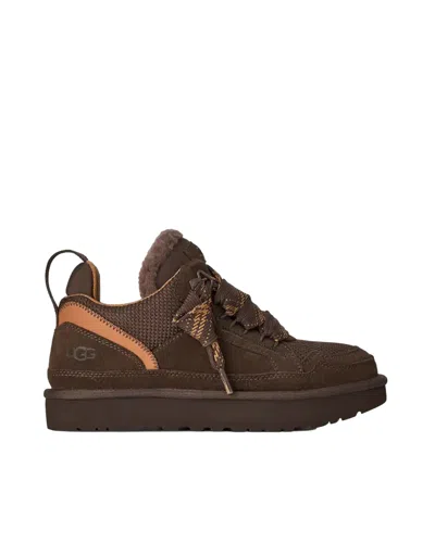 Ugg Brown Lowmel Sneakers In Animal Print