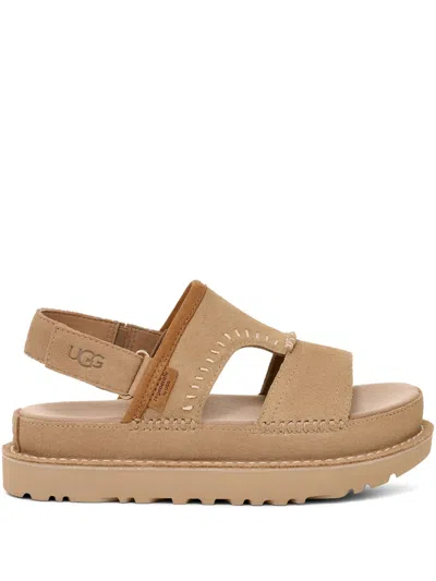 UGG BROWN OPEN TOE SANDALS