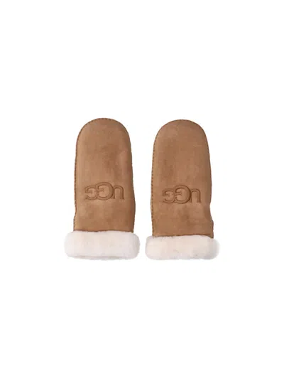 Ugg Brown Sheepskin Gloves