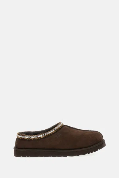 UGG BROWN SLIP ON SLIDES