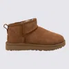 Ugg Brown Suede Ultra Mini Boots In Brown