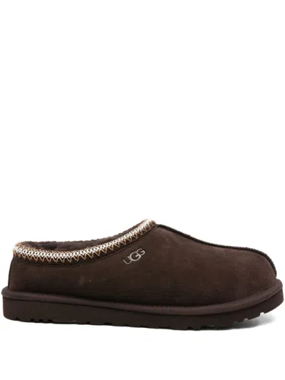 UGG BROWN TAMSAN II SLIDES