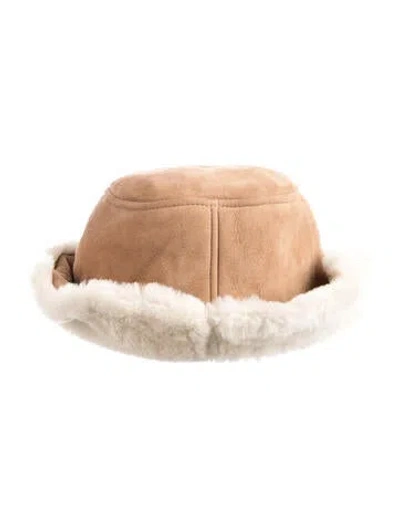 Pre-owned Ugg Bucket Hat In Brown