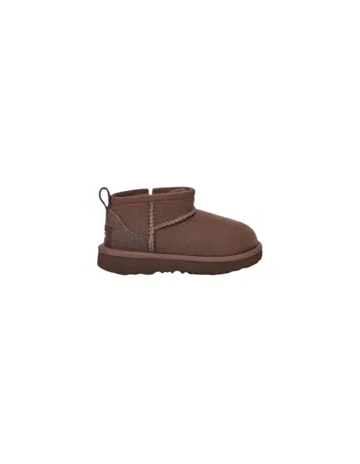 Ugg Kids' Burnt Cedar Classic Ultra Mini Boots In Brown