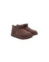 Ugg Brown Classic Ultra Mini Ankle Boots In Brown