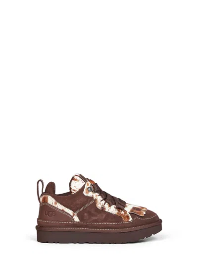 Ugg Burnt Cedar Lowmel Western Sneakers In Brown