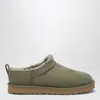 Ugg Burnt Olive Classic Micro Ankle Boots In Green