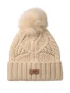 Ugg Cable Beanie Hat In Brown