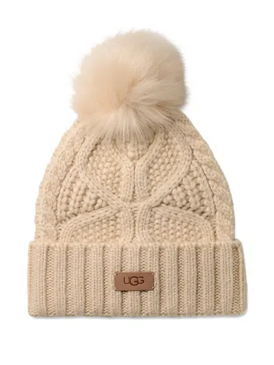 Ugg Cable Beanie Hat In Brown