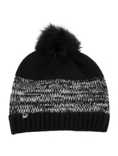 Pre-owned Ugg Cable Knit Beanie In Black