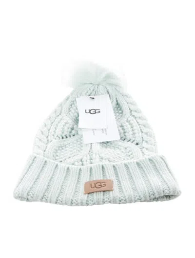 Pre-owned Ugg Cable Knit Beanie  W/tags In Blue