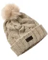 Ugg Cable Knit Pom Beanie In Grey
