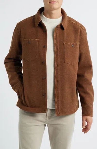 Ugg ® Caelum Felted Jersey Shirt Jacket In Brown