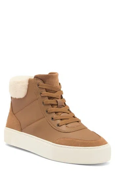 Ugg ® Cakewalk Plush™ High Top Sneaker In Chestnut