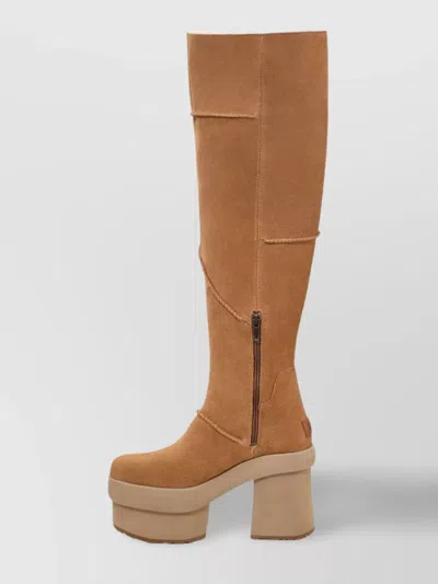 Ugg Calf-length Square Toe Platform Boots