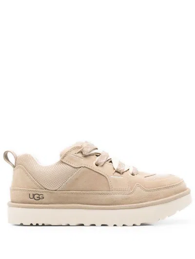 UGG CALF SUEDE SNEAKERS IN BEIGE
