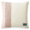 Ugg Calyx Stripe Faux Mohair Decorative Pillow, 20" X 20" In Pansy