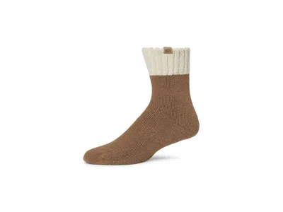 Ugg Camdyn Cozy Socks Men's Knee High Socks Shoes Chestnut / Cream, Acrylic/nylon/polyester In Brown