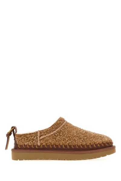 Ugg Camel Suede Classic Micro Biarritz Slippers In Brown