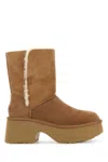 Ugg Camel Suede Esmee Boots In Brown