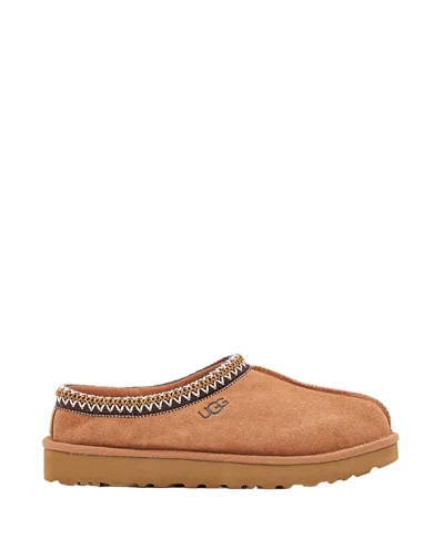 Ugg Camel Tasman Ii Suede Sheepskin Slippers In Brown