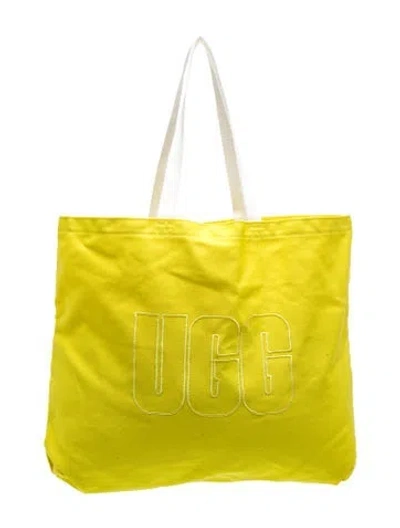 Pre-owned Ugg Canvas Clutch In Yellow