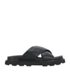 Ugg Capitelle Crossband Slide Sandal In Black