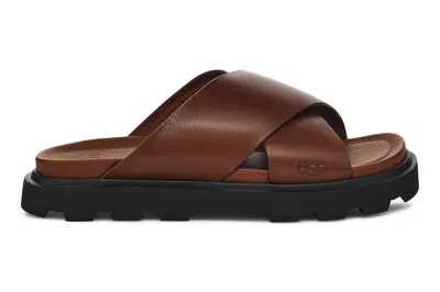 Pre-owned Ugg Capitelle Crossband Sandal Cognac (women's)