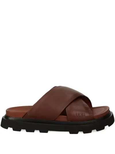 Ugg Capitelle Crossband Slides In Brown