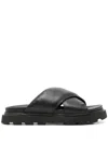 Ugg Capitelle Crossband Slide Sandal In Black