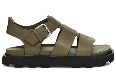 Pre-owned Ugg Capitelle Strap Platform Sandal (women's) Sneakers In Burnt Olive