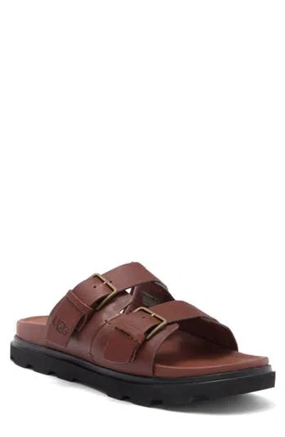 Ugg ® Capitola Buckle Slide Sandal In Cognac