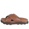 Ugg Capitola Cross Slide Sandal 'cognac' In Brown