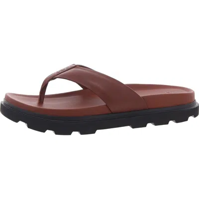 Ugg Capitola Flip Mens Solid Leather Flip-flops