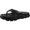 Ugg Capitola Flip Mens Solid Leather Flip-flops In Black
