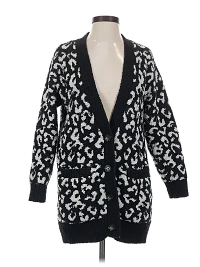 Pre-owned Ugg Cardigan Sweater In Black