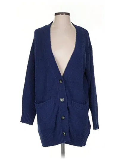 Pre-owned Ugg Cardigan Sweater In Blue